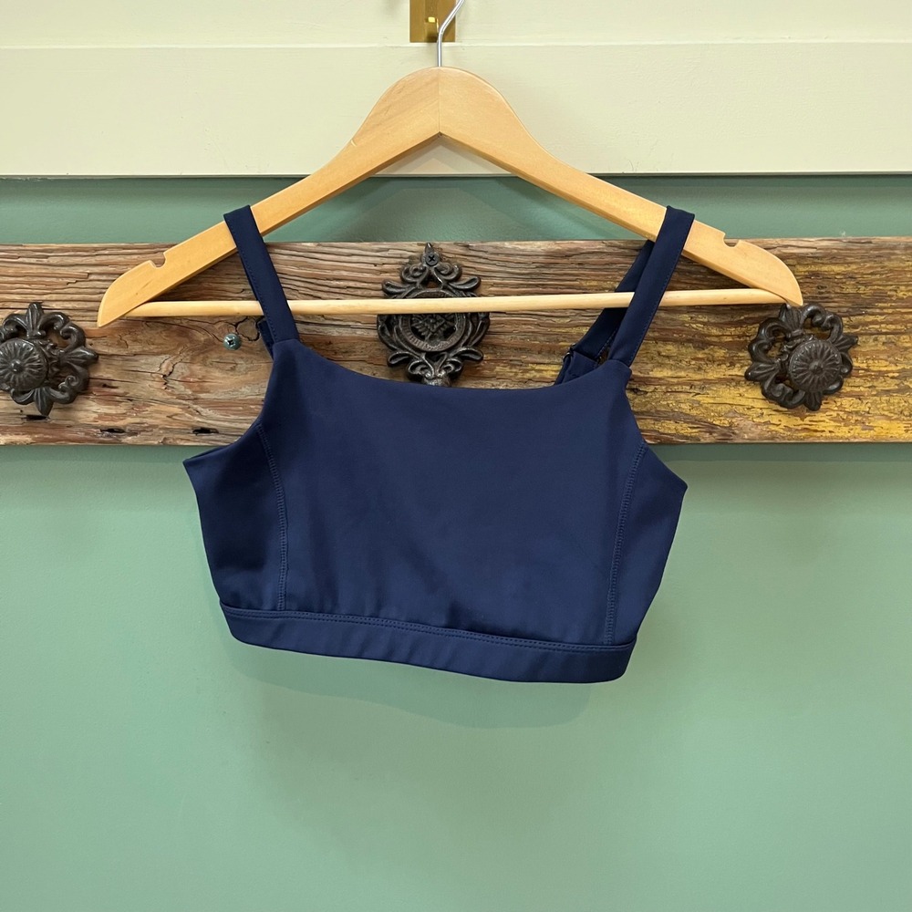 Threads 4 Thought Womens‎ Navy Blue Strappy Back Sports Bra XS